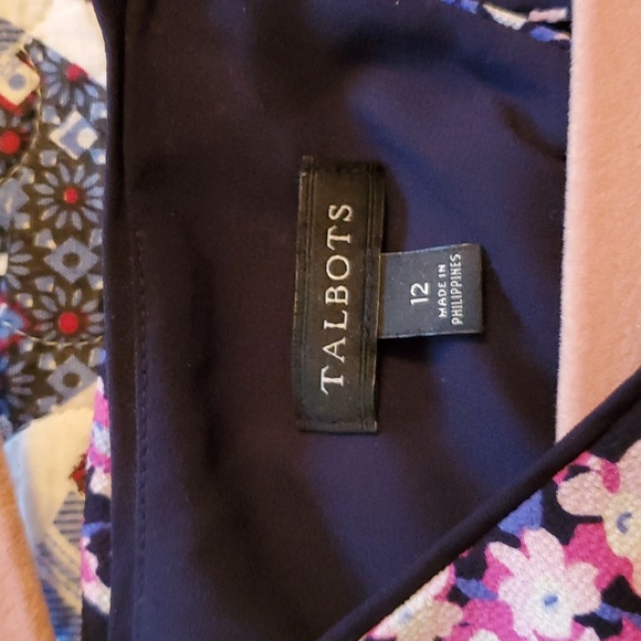 BEAUTIFUL Talbots floral dress. Size 12 - Picture 3 of 5